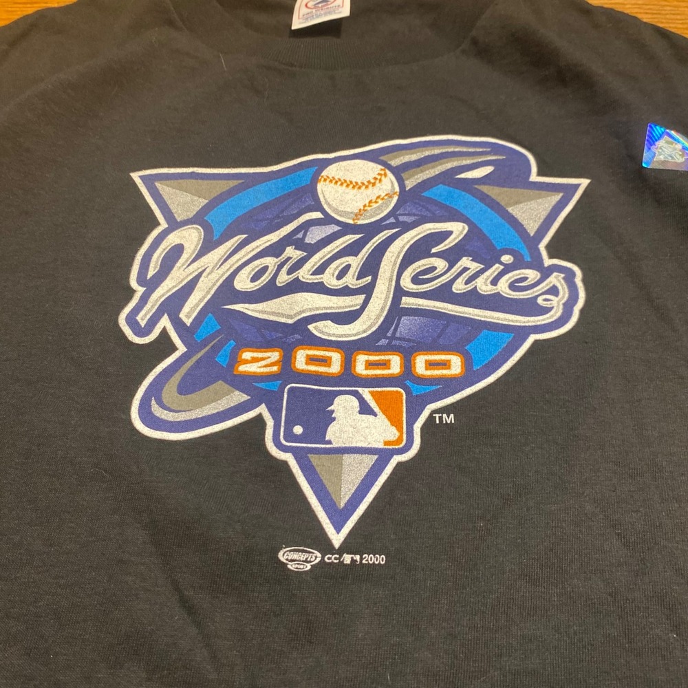 Vintage 2000 MLB World Series New York Yankees T Shirt Delta Pro Weight Black XL - Picture 2 of 7